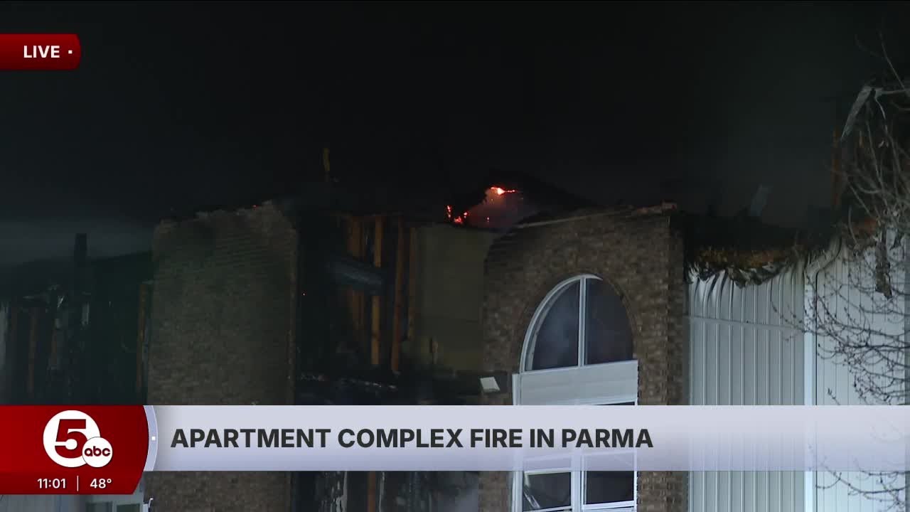 Large fire engulfs Woodbury Apartments in Parma