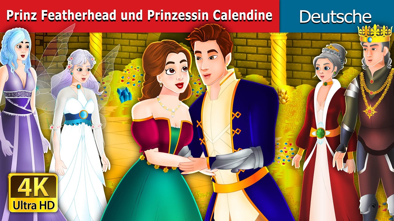 Prinz Featherhead und Prinzessin | Prince Featherhead in German | Deutsche | @German Fairy Tales