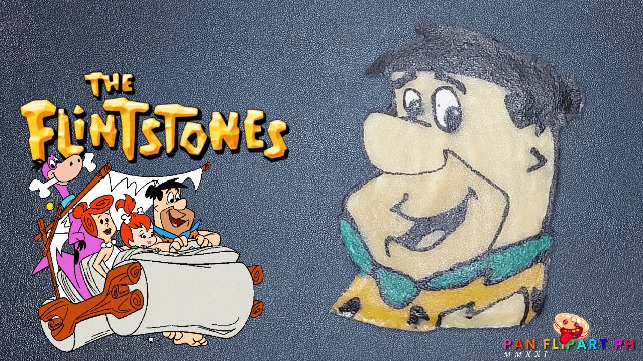 Pancake Art - The Flintstones (Barney, Fred & Wilma)