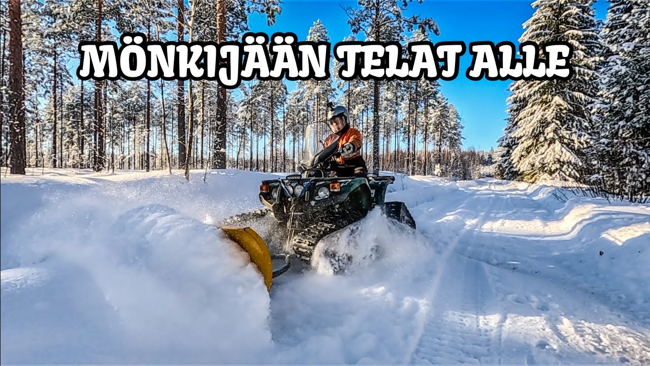 Mönkijään telojen asennuspäivä ja koeajot - Yamaha Grizzly 450