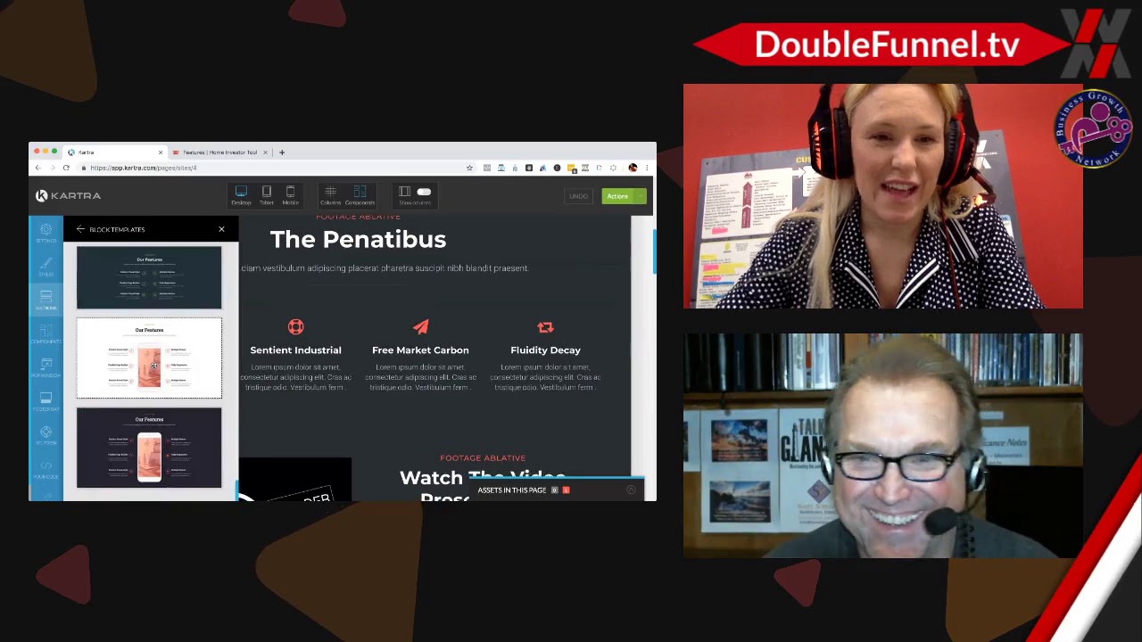 Building Real Estate Investing Funnel in Kartra on MONDAY DoubleFunnel.tv...LIVE with Scott Schilli
