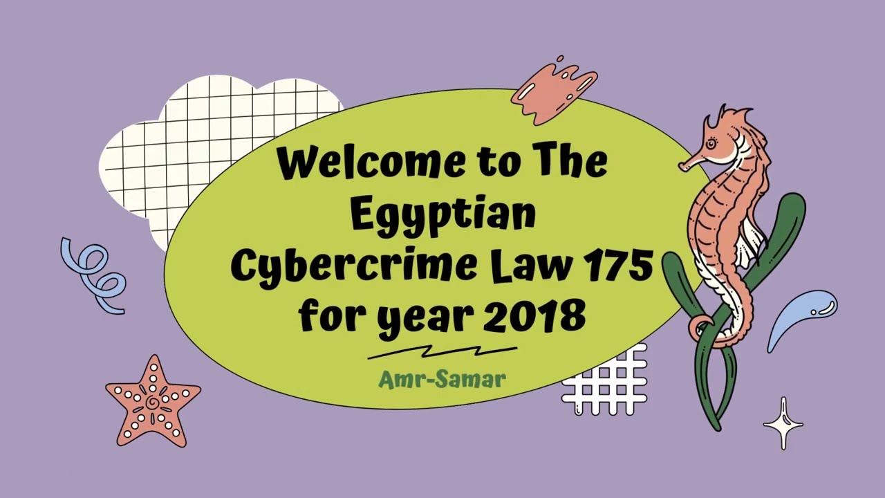 The Egyptian cybercrime law
