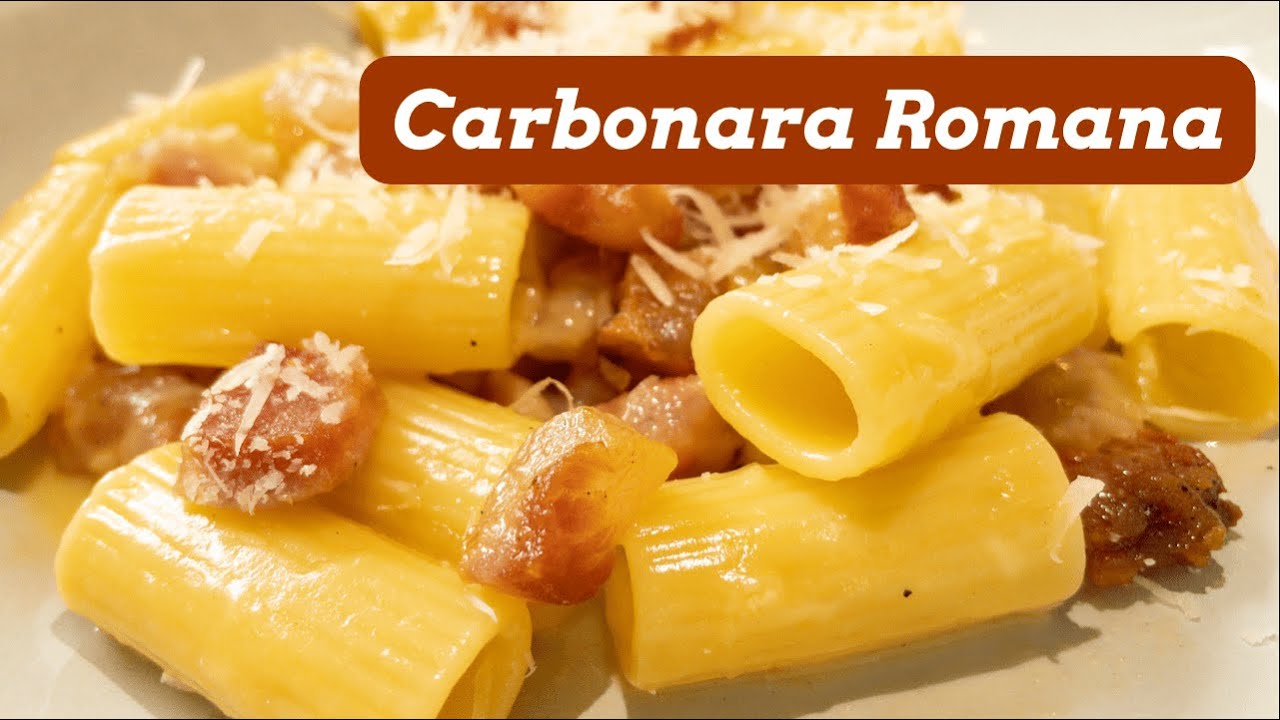 PASTA CARBONARA | Original recipe ONLY 3 ingredients | LAZIO