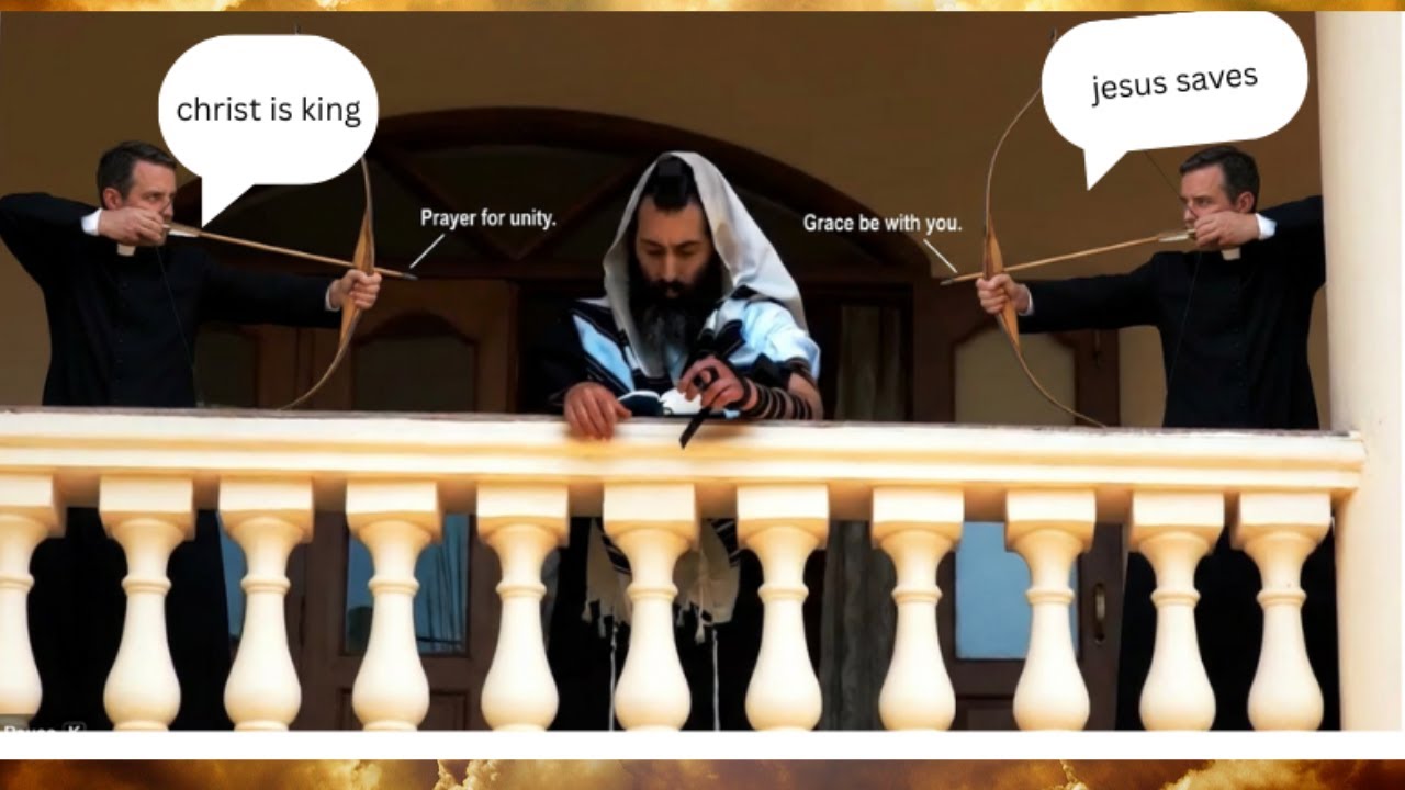 Rabbi ASKS WHY: christ is king? jesus saves? jesus loves you?