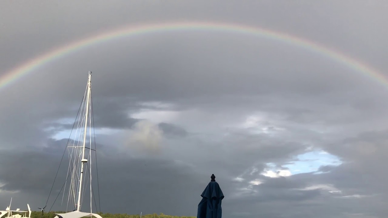 Rainbow at Snook Bight Marina