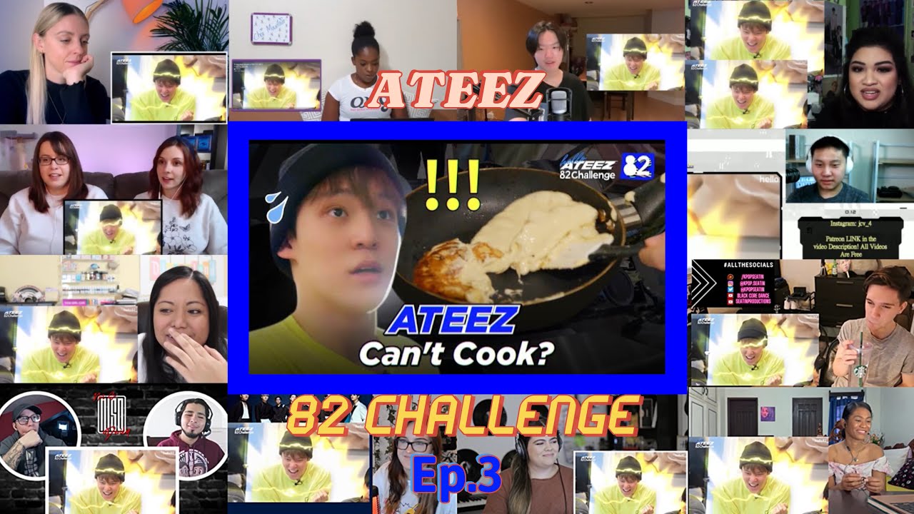 ATEEZ Cooks an American Breakfast | 82Challenge EP.3 | REACTION MASHUP