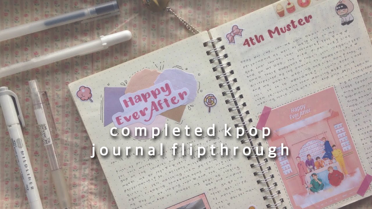 📔 completed kpop journal flip through