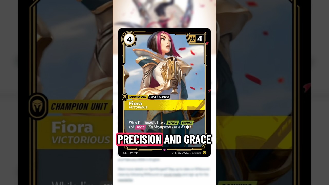 Fiora Champion Deck - Riftbound Spiritforged Release #leagueoflegends #riftbound #tcg #arcane