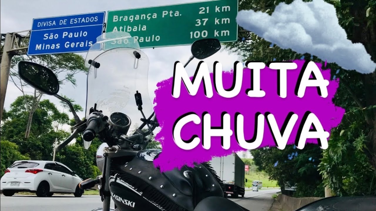 Viagem de Moto - Minas Gerais para São Paulo - Kasinski Mirage 150cc - via BR-381 com muita chuva