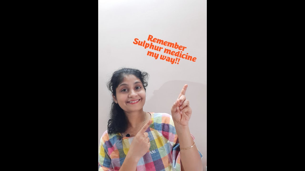Homeopathic medicine #Sulphur . Know the medicine my way! The Homeo Life