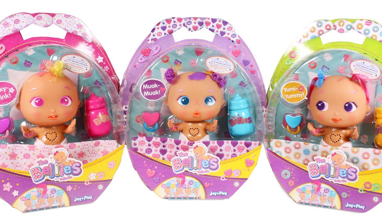 The Bellies Babies from Bellyville Dolls Unboxing Toy Review