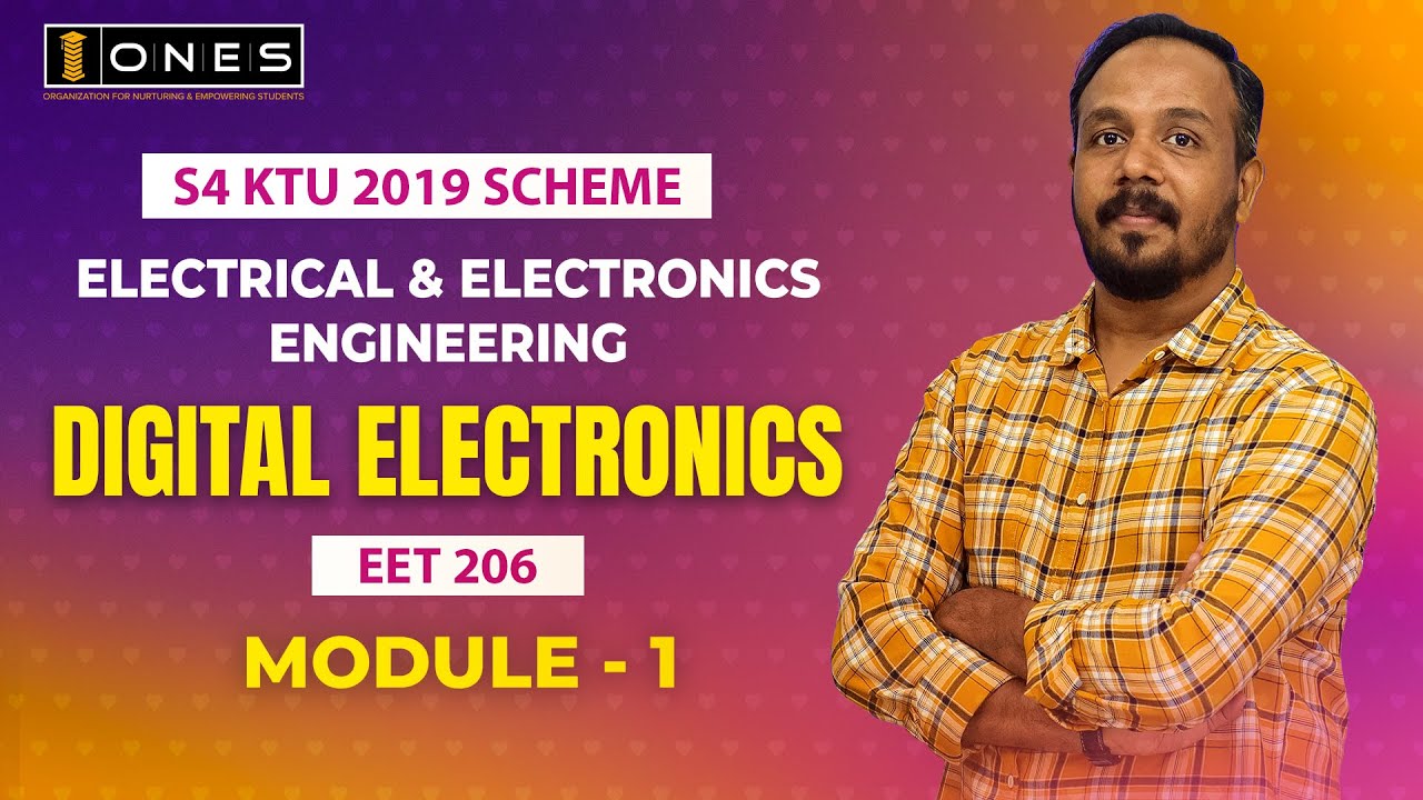 S4 KTU 2019 Scheme QP Solution | EE | DIGITAL ELECTRONICS  | EET 206 | MODULE 1 | 2023 | ONES