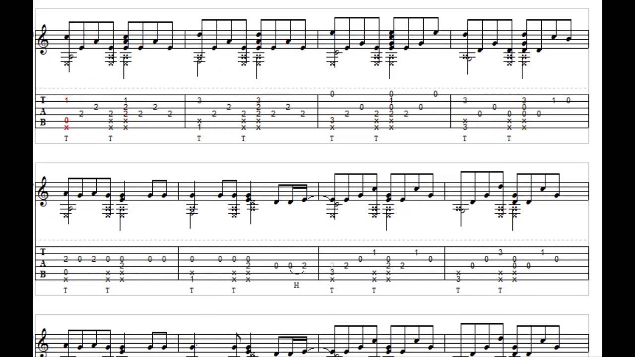 Apologize - OneRepublic Fingerstyle Guitar Tabs