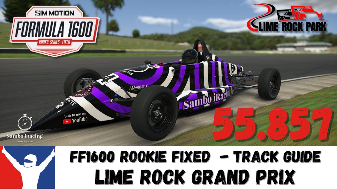 iRacing FF1600 Lime Rock Park Grand Prix (GP) Track Guide - 55.857 - Sim Racing Tips