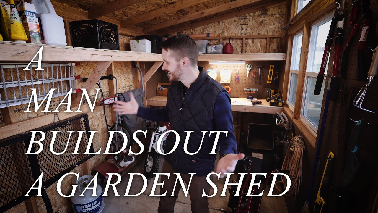 How To Organize A Shed (Shelving, Work Bench, Tool Storage)