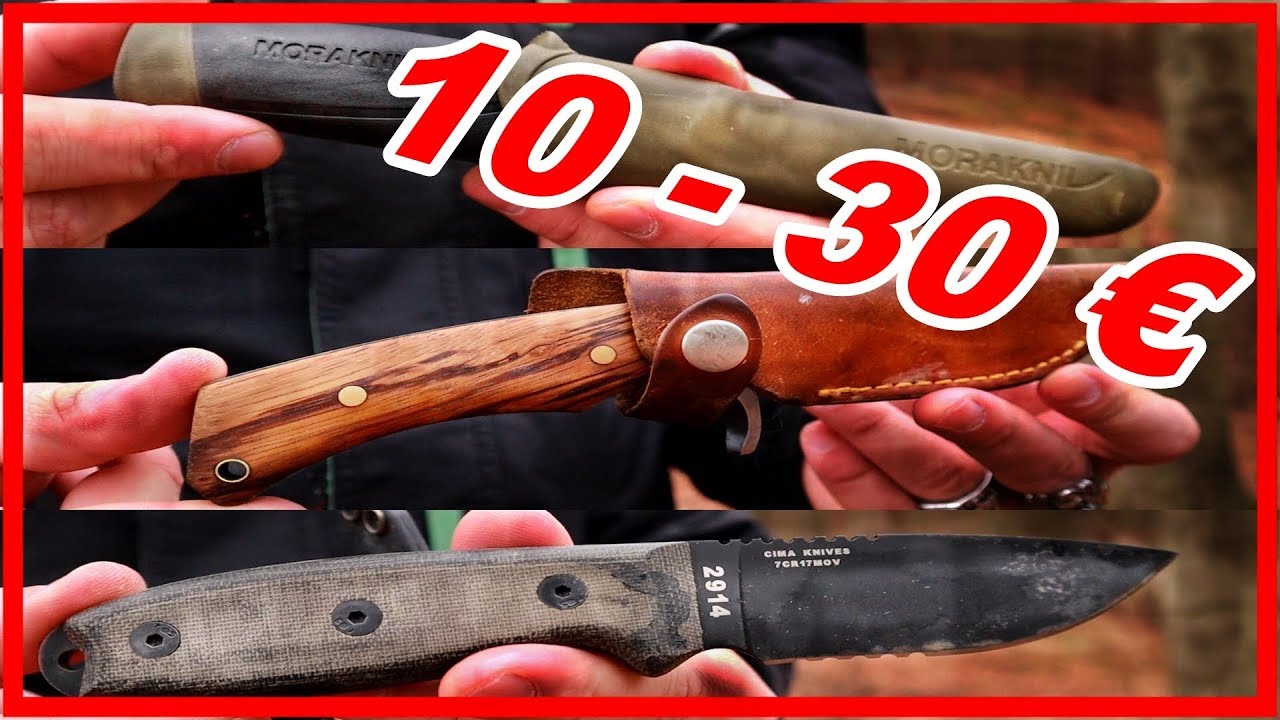 3 GÜNSTIGE 💰 Anfänger Messer für unter 15€ | Survival Bushcraft Ausrüstung | Alvo Hilbeck Gear