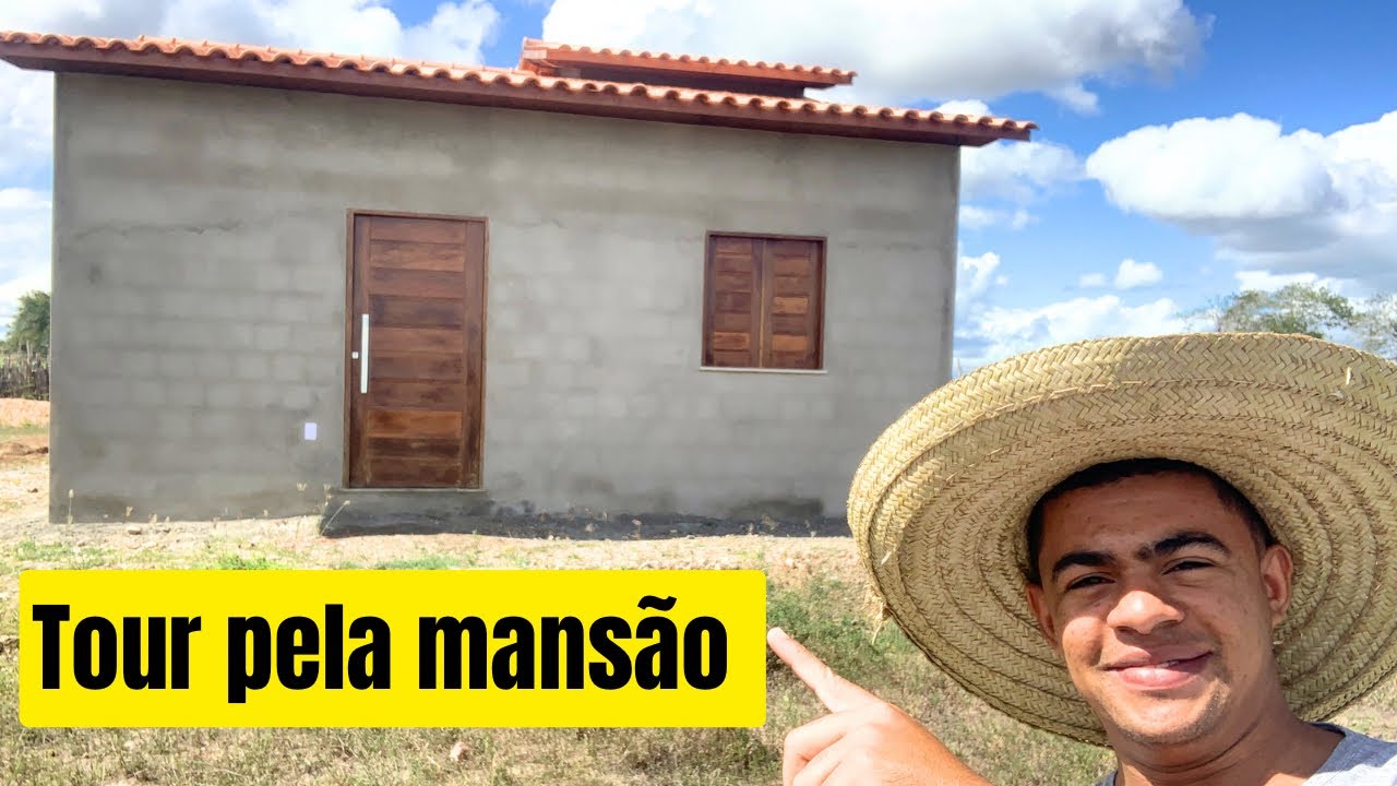 Tour pela mansão na roça