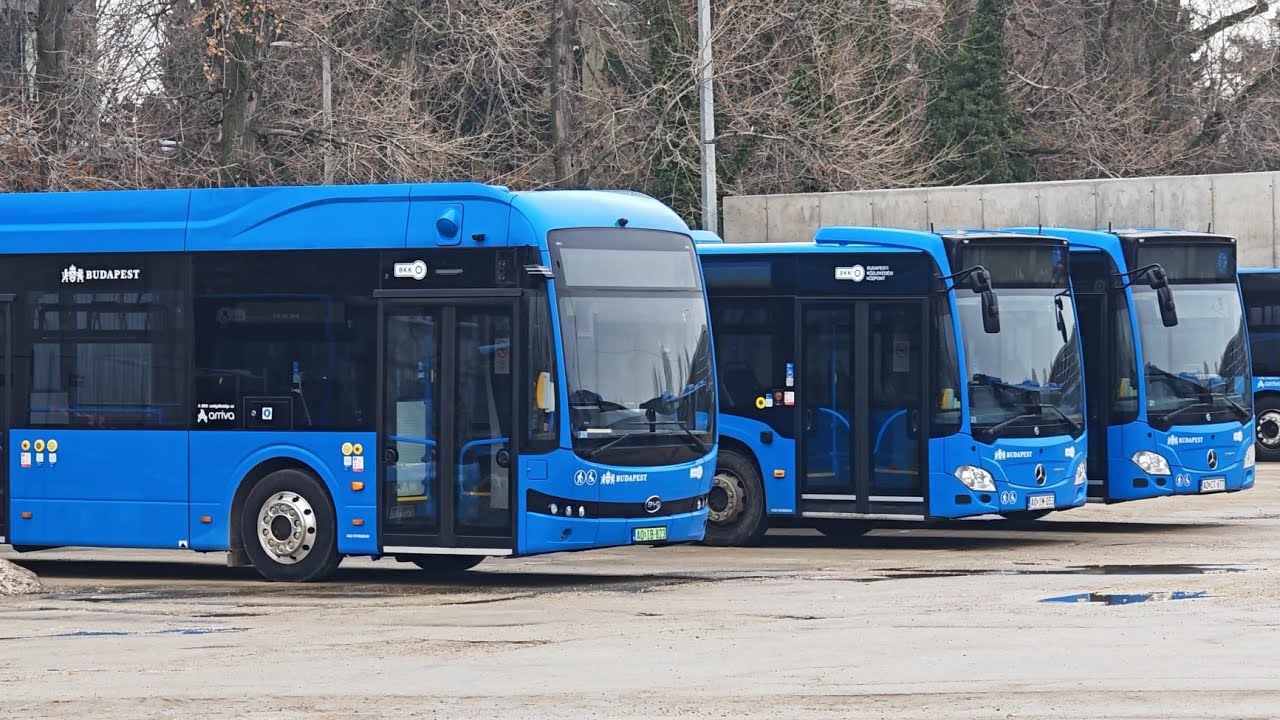 Buszok az Arriva Andor utcai telephelyén
