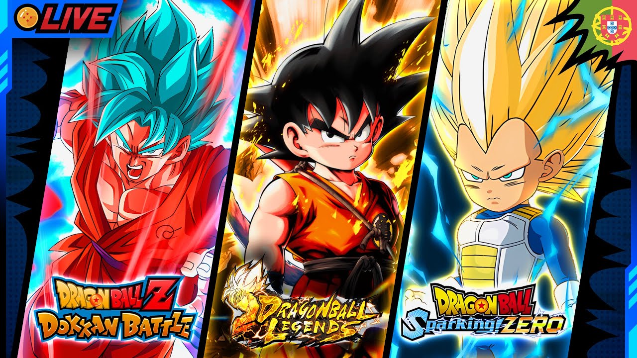 Missões Dokkan + Eventos Legends + Batalhas Sparking Zero! - Live Dragon Ball (PT)