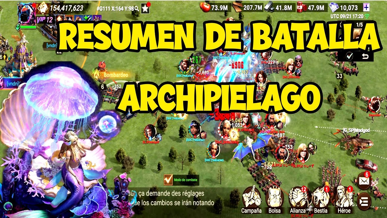 RESUMEN DE BATALLA ARCHIPIÉLAGO 👻🔥DOOMSDAY LAST SURVIVORS ESPAÑOL