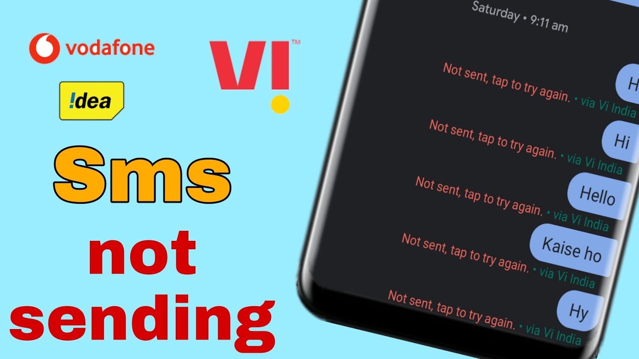 vodafone sms not sending / vi sms not sending / Azad kushwaha