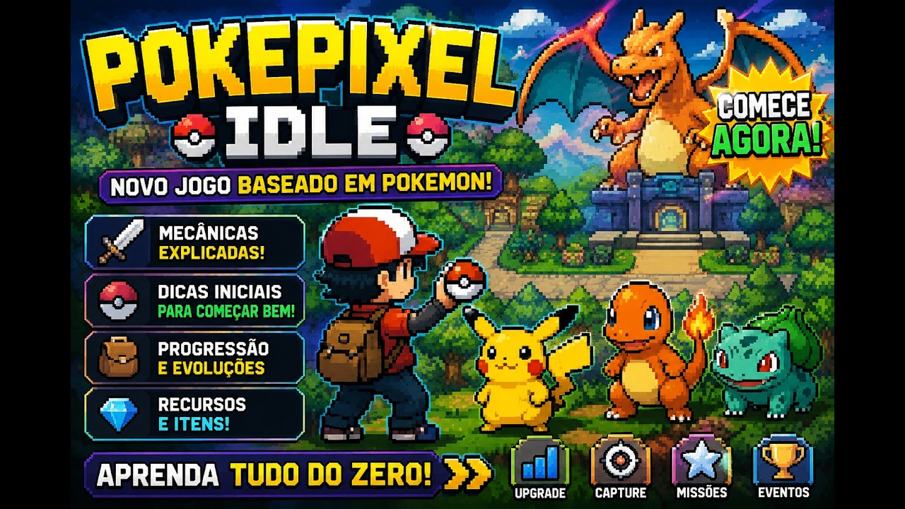 POKEPIXEL IDLE - NOVA FEBRE DO MOMENTO E GUIA INICIAL.