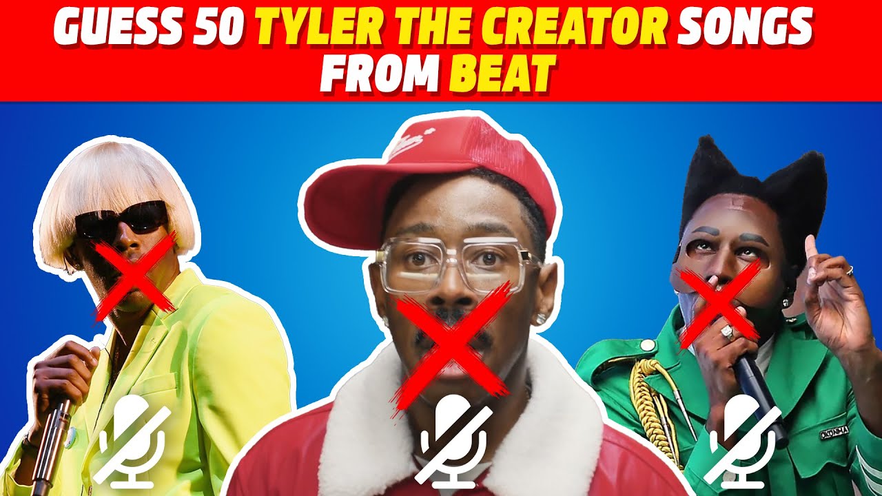 Guess 50 Tyler the creator songs from the beat | Don't Tap The Glass | Tyler the creator Quiz 2025