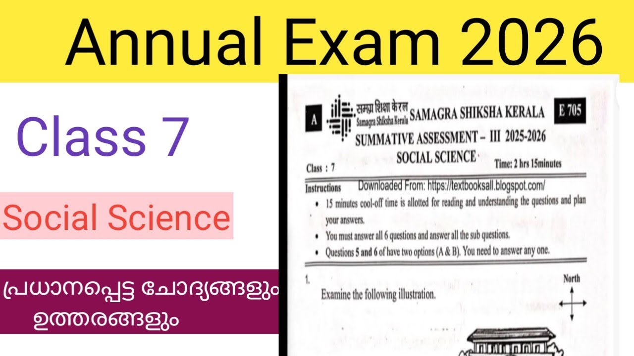 Class 7 Social science Annual exam 2026 important question and answers