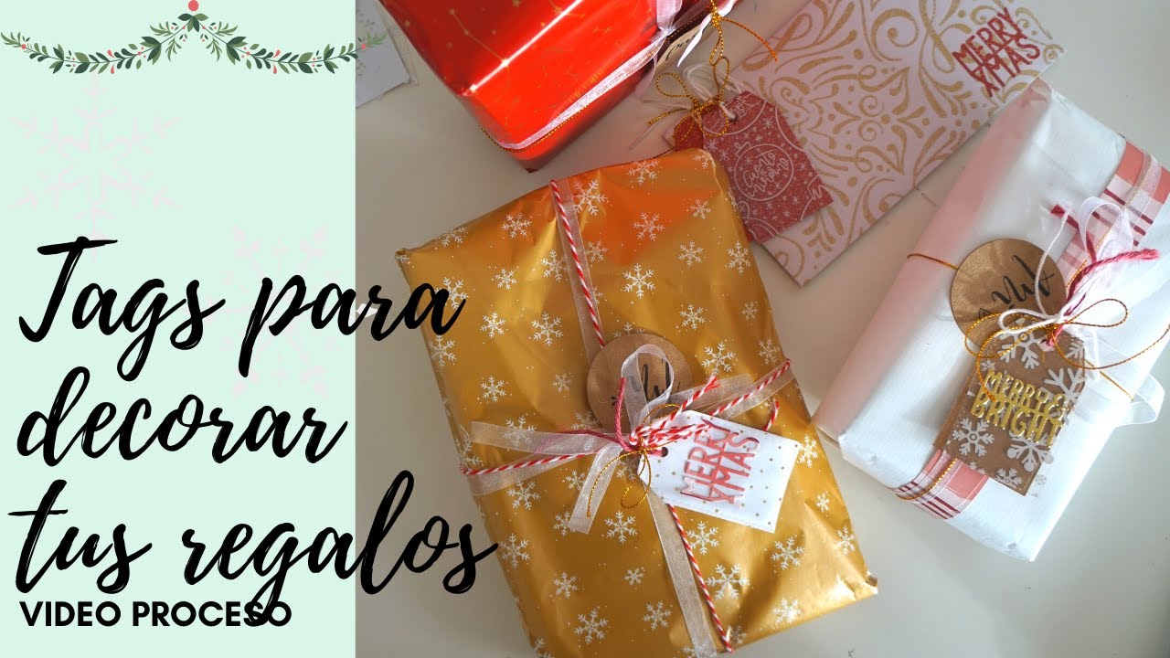 Tags fáciles y rápidos para los regalos de Navidad