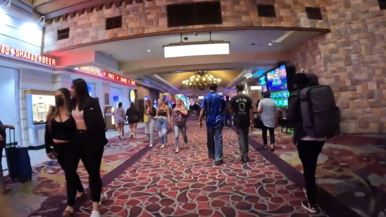 Going Down to Self Pay Lot, Excalibur, Las Vegas Blvd, Las Vegas, Nevada, 21 April 2022, GX010019