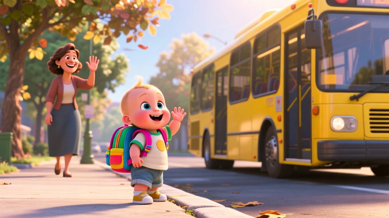 Bus Ride to School 🚌 | Fun School Bus Song for Kids | Sing Along