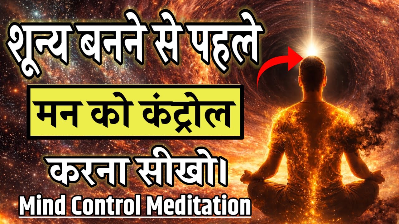 शून्य बनने से पहले मन को कंट्रोल करना सीखो | #Zero_Mind_Meditation_Secret #Dhyanyog_chetna 
