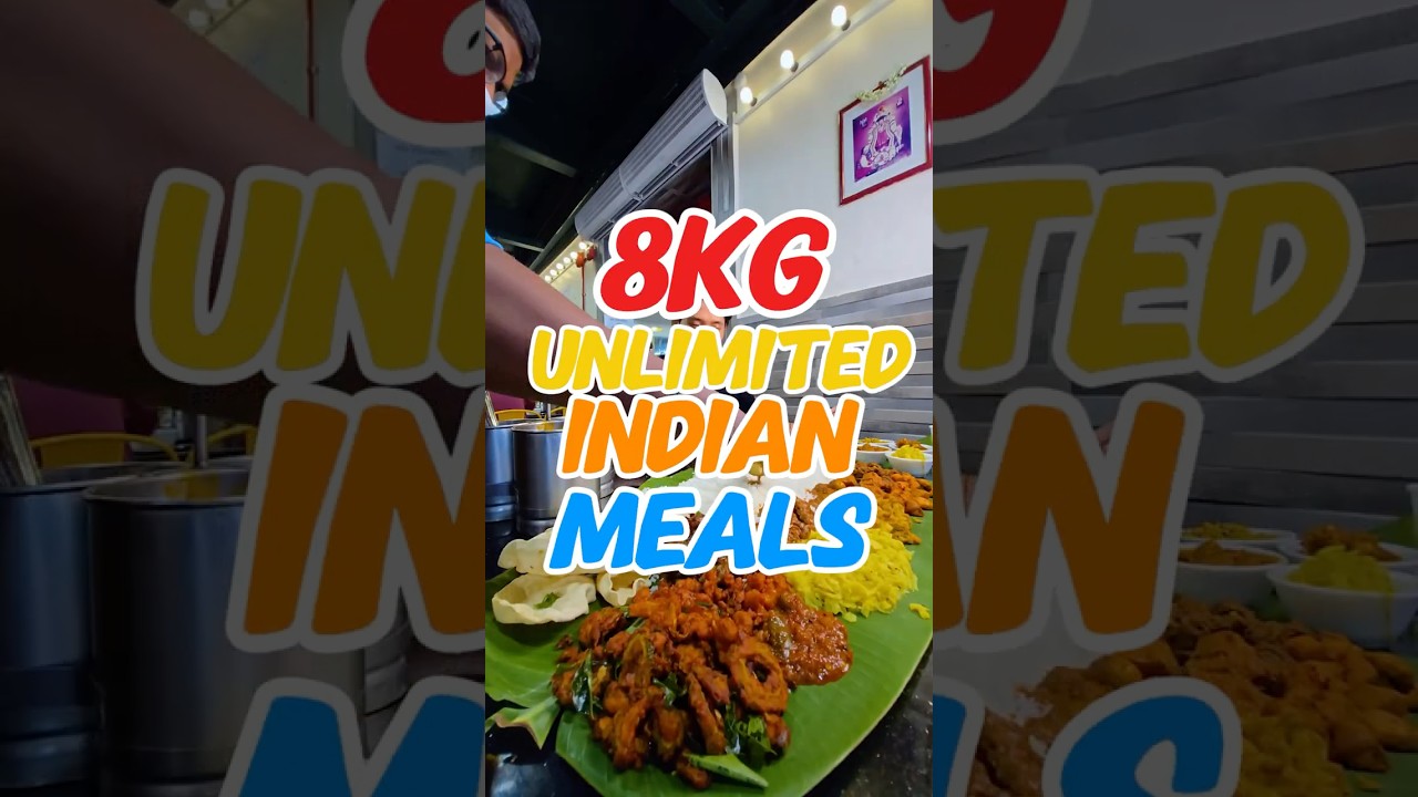 8 Kg Unlimited India banana leaf meals challenge by zermatt neo #foodchallenge #foodblogger #food