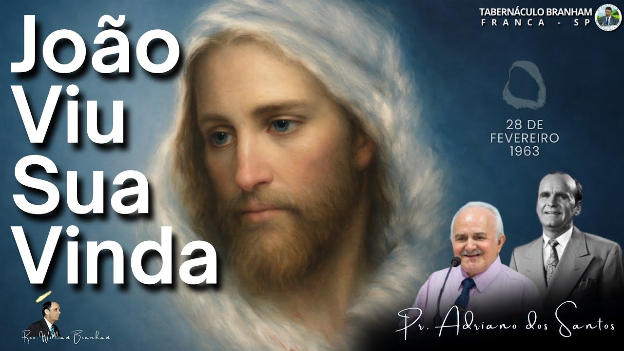 📖 JOÃO VIU SUA VINDA |20/02/2026 | PR ADRIANO DOS SANTOS