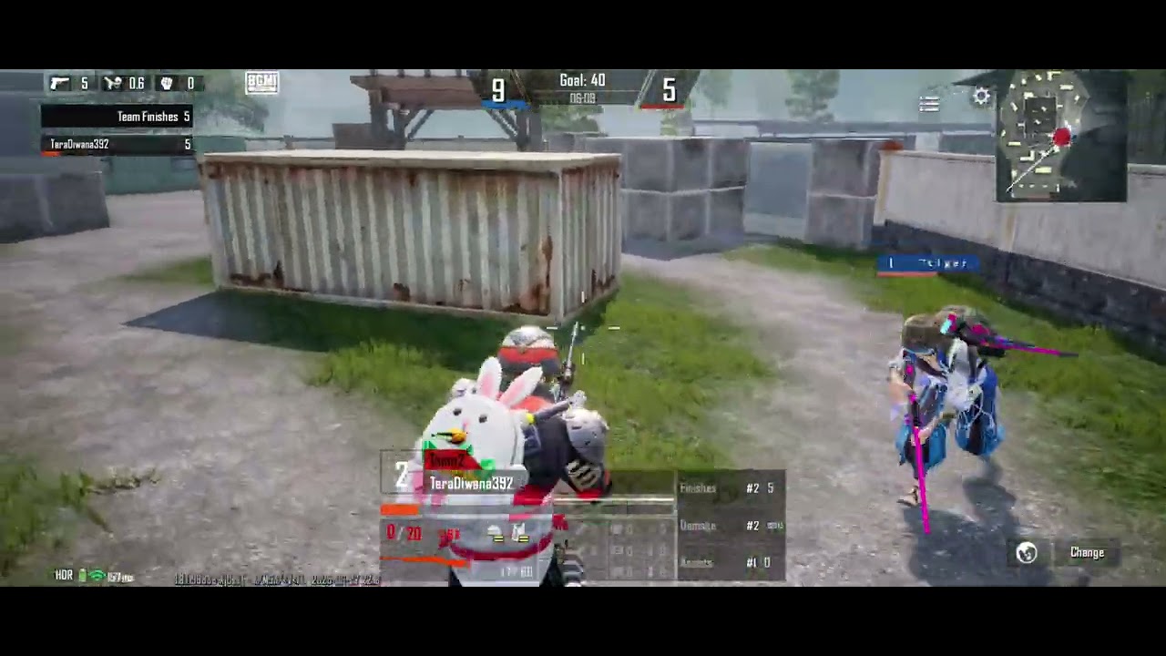 Vikram GAMING Tdm matchTiger Vs Diwana tdm match room m24Vs m24 high kill tiger