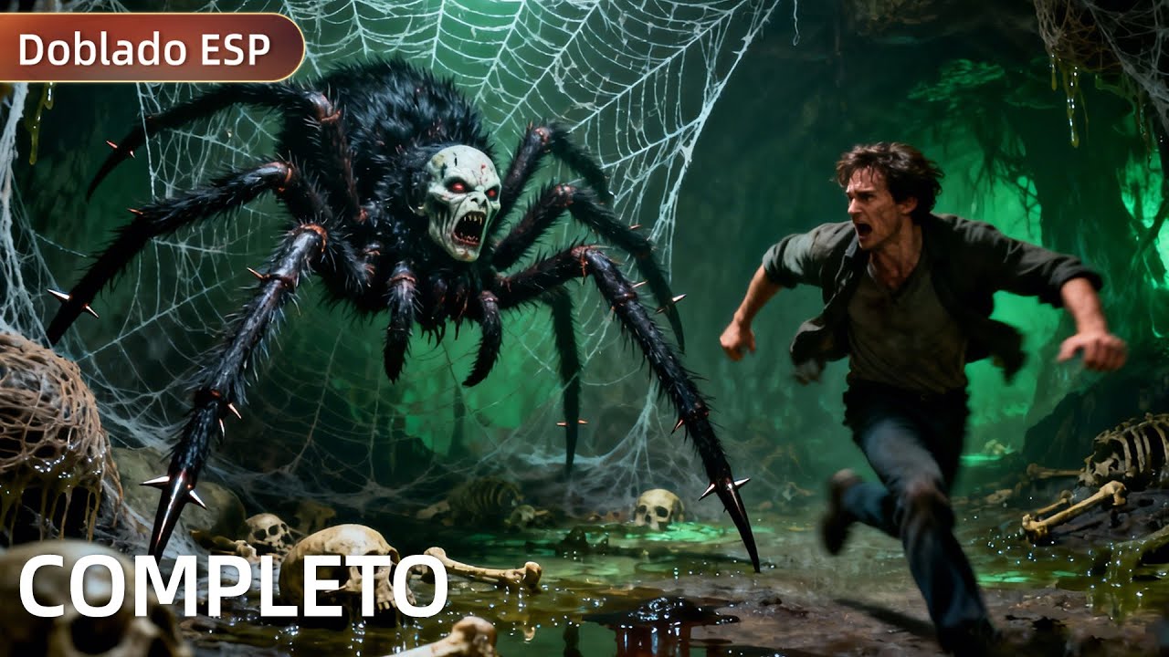 【Doblado al Españo】¡El monstruo araña con cara humana despierta, el hombre enloquece!