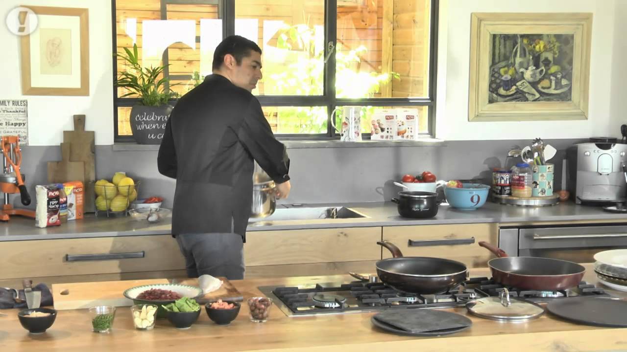 מתכוני סוגת: פילה לברק מטוגן עם תבשיל שעועית ותרד