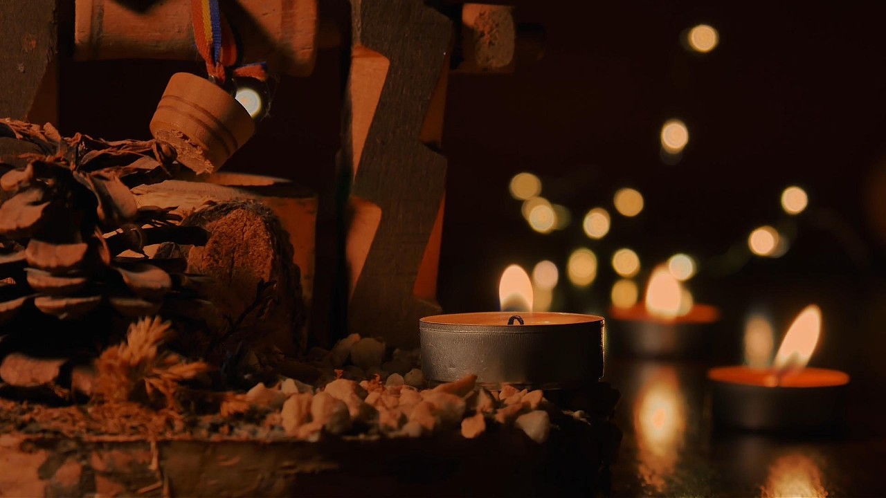 Soft Candlelight & Synth | 1 Hour Ambience for Deep Relaxation & Night Meditation 🕯️