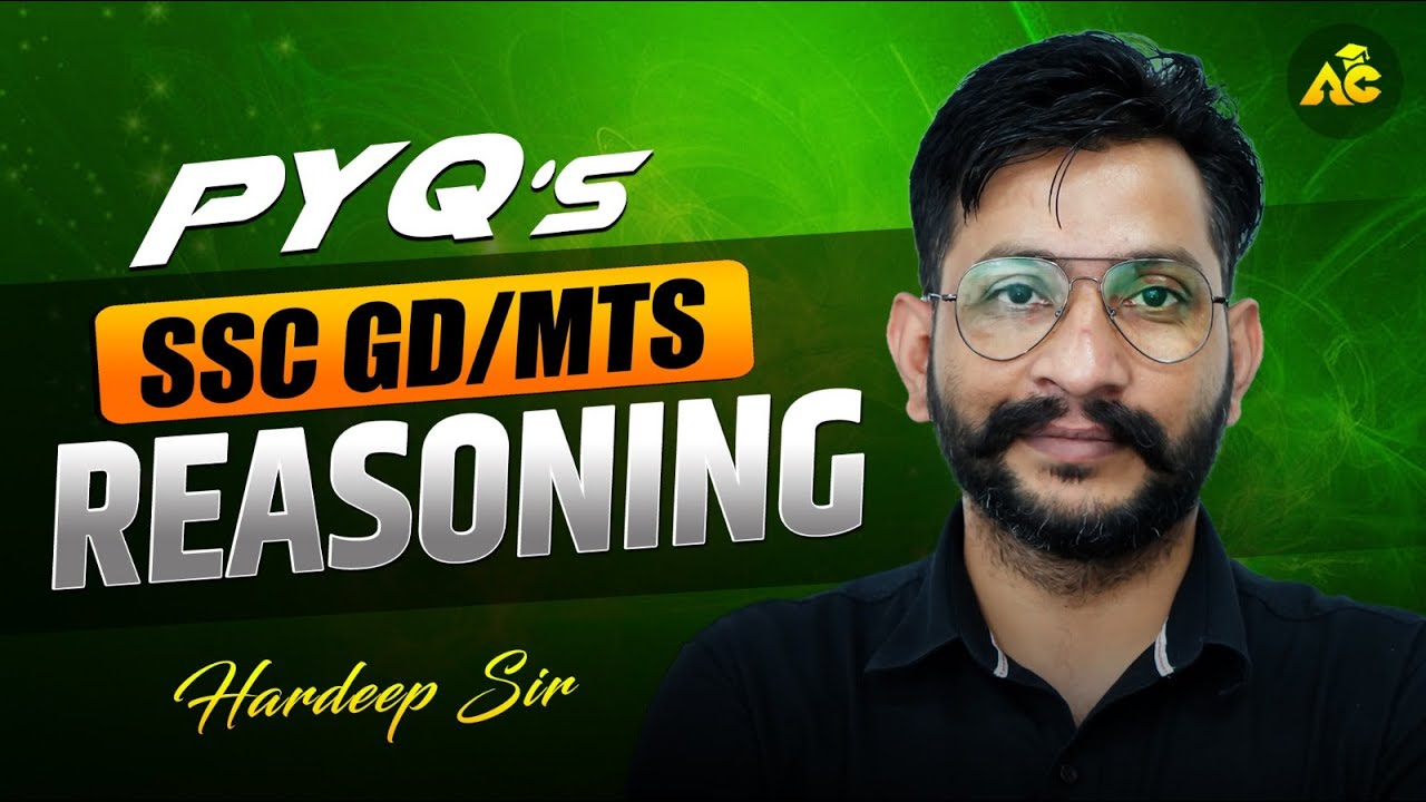 SSC GD/MTS & Delhi Police Reasoning PYQ 2025–26 | Important Previous Year Questions | By Hardeep Sir