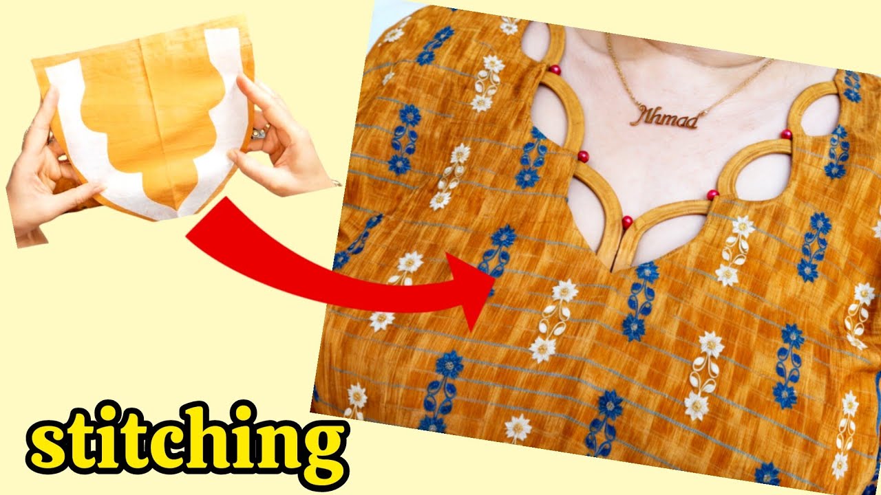 Very easy collar stitching: Fantastic design and unique collar stitching