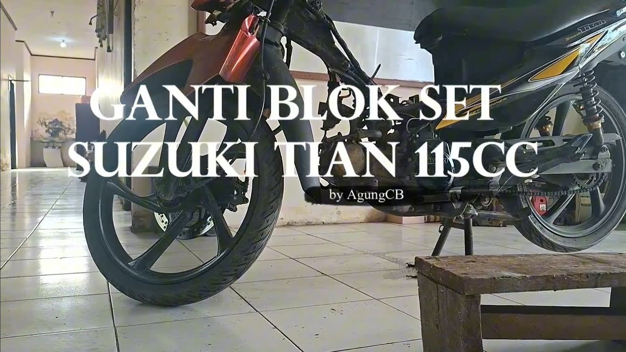 Bengkel rumahan | Ganti blok set suzuki titan