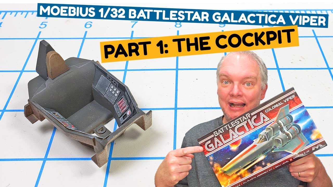 Сборка Moebius 1/32 Battlestar Galactica Viper, часть 1: кабина