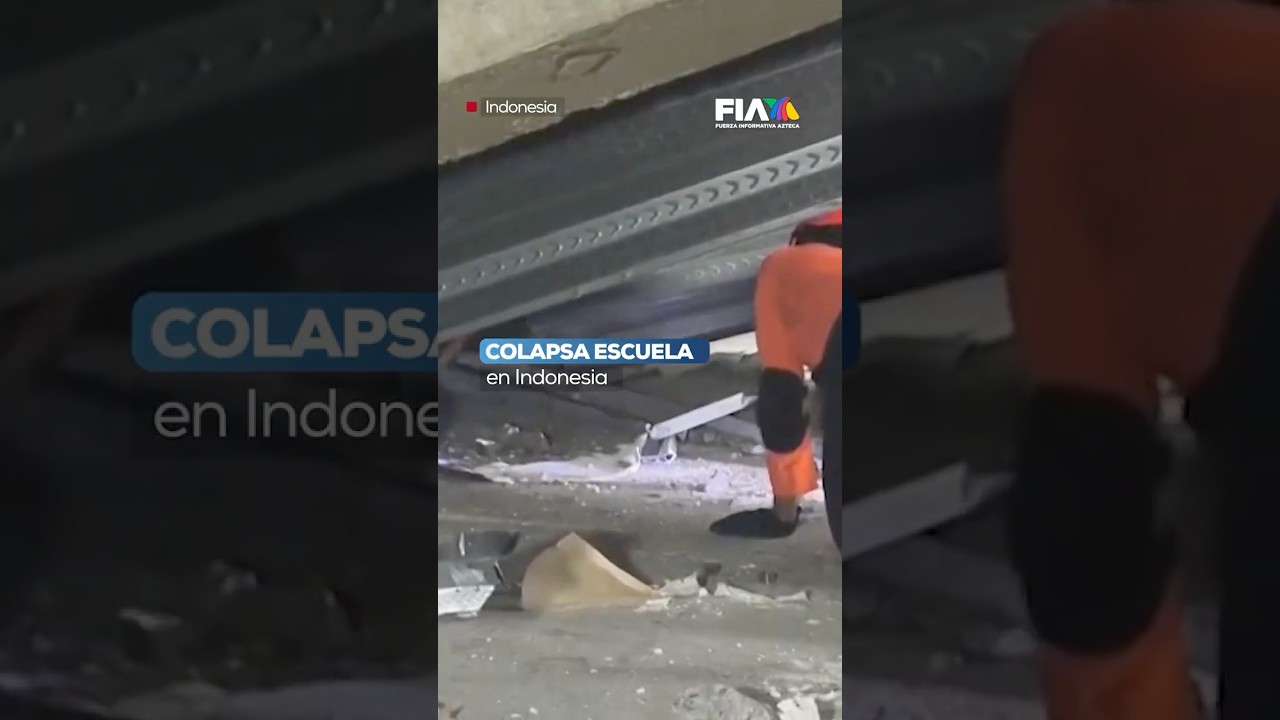 Tragedia en Indonesia: Colapso de escuela deja un muerto y 38 desaparecidos