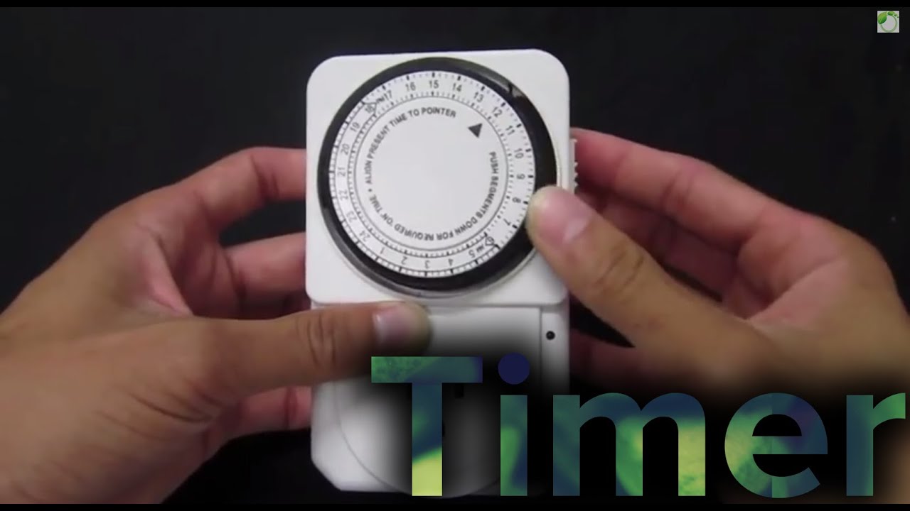 How to Use a Mechanical Timer for Hydroponics Setup Tutorial GrowAce.com
