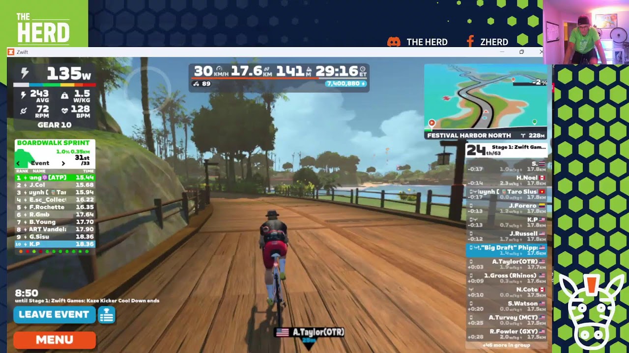 Stage 1: Zwift Games: Kaze Kicker - 2/16/26 - 6:10PM ET (330-450)