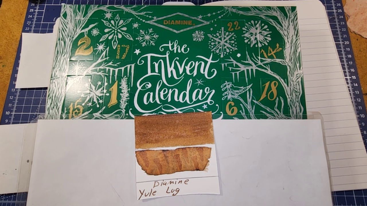 Diamine Inkvent Calendar Day 2 Yule Log