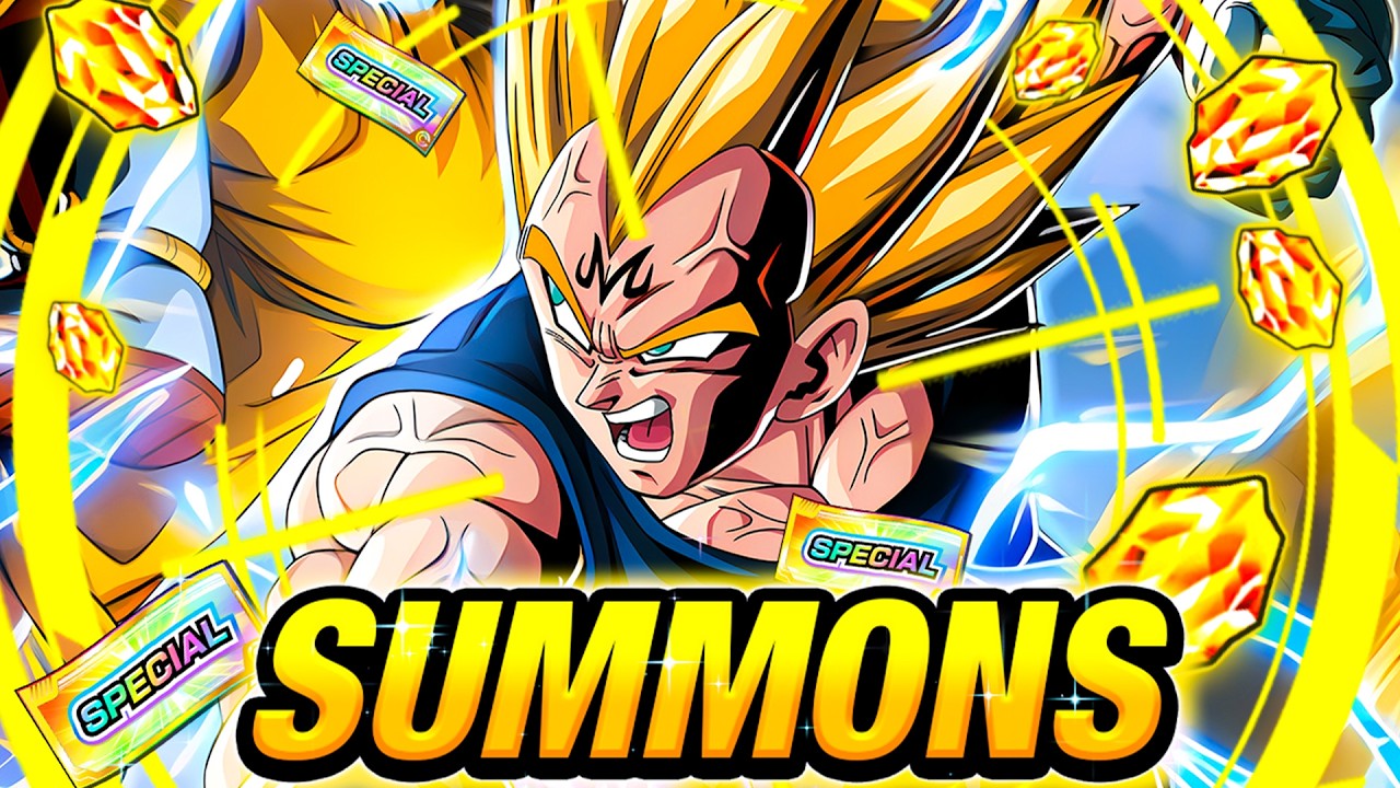 amo fazer summons .......... LR MAJIN VEGETA + SSJ2 GOKU SUMMONS | DBZ Dokkan Battle