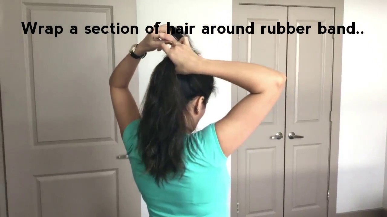 how to make a basic fluffy ponytail with a pouf..!!!