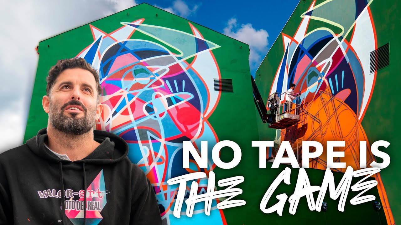 COMO PINTE ESTE MURAL EN 2 DIAS - STAVANGER | NORUEGA - NO TAPE IS THE GAME - ONELINE - BELIN