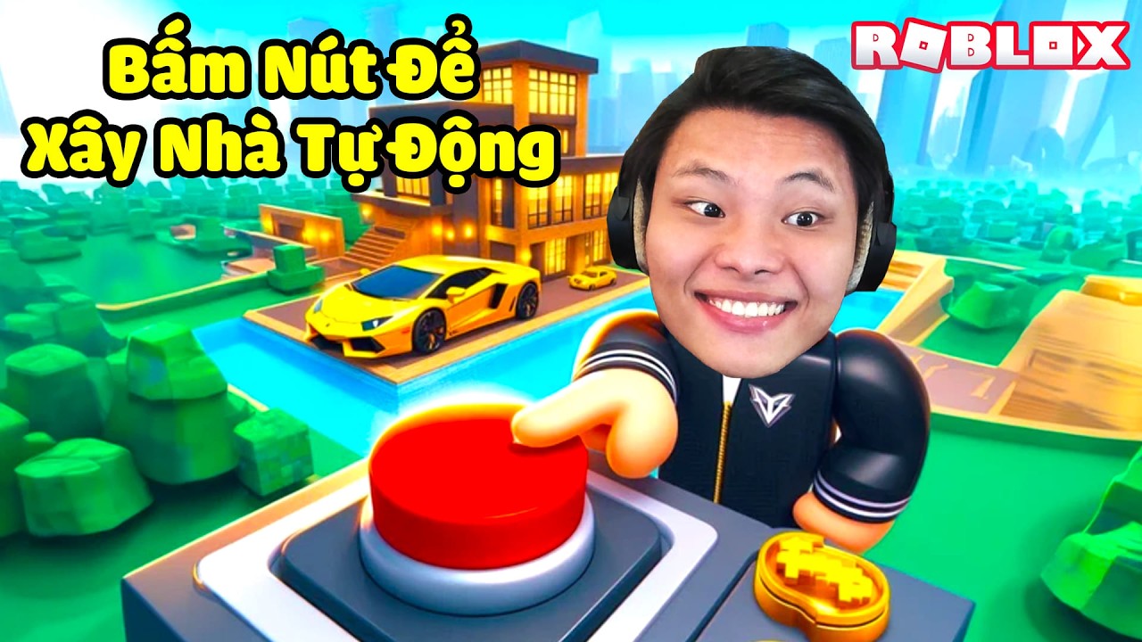 [ROBLOX] BẤM NÀO NÚT NÀY NẾU MUỐN XÂY NHÀ TỰ ĐỘNG*JAYGRAY THỬ THÁCH XÂY NHÀ MINECRAFT TRONG 1 GIÂY